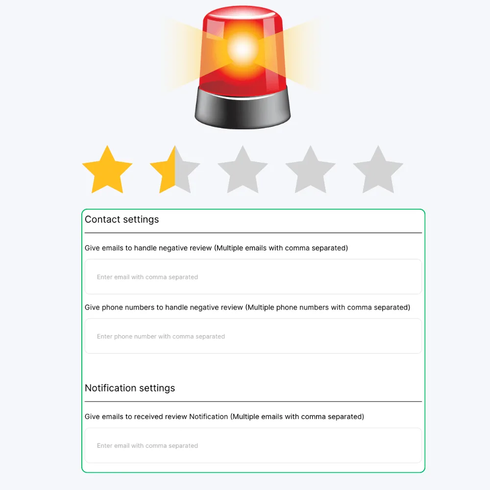 Printable review flyer with QR code from AIReputors