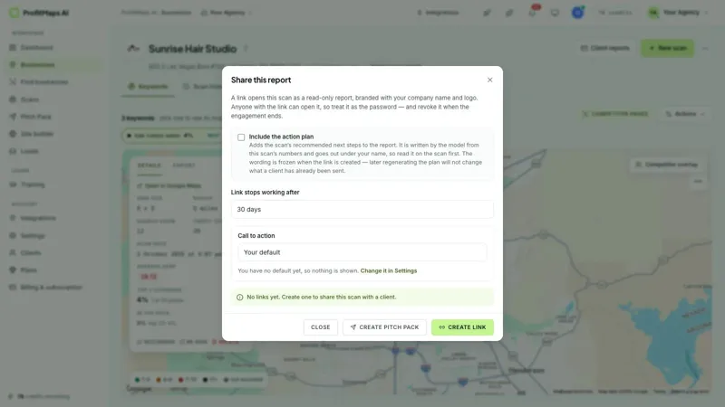 Share a report as a link with an expiry